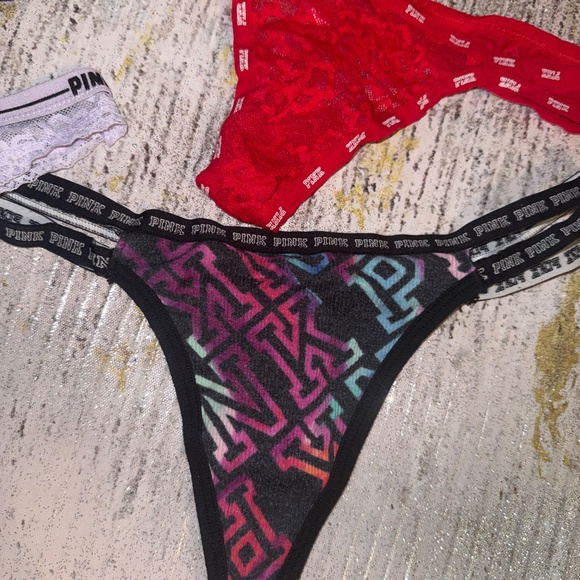 Pink Victoria secret thongs bundle - Picture 2 of 3